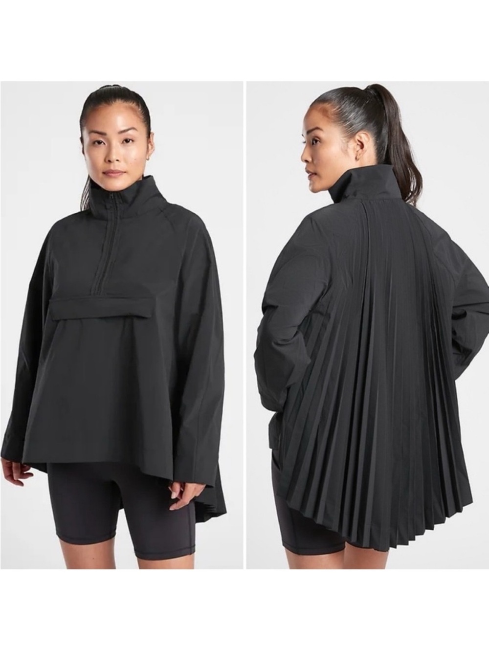 Athleta Sjourn Pleated Pullover Size Small